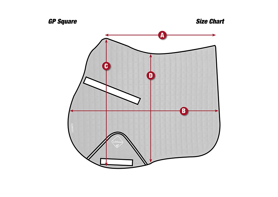 LeMieux Pro Sport Suede GP Saddle Pad Size L color Ice Blue